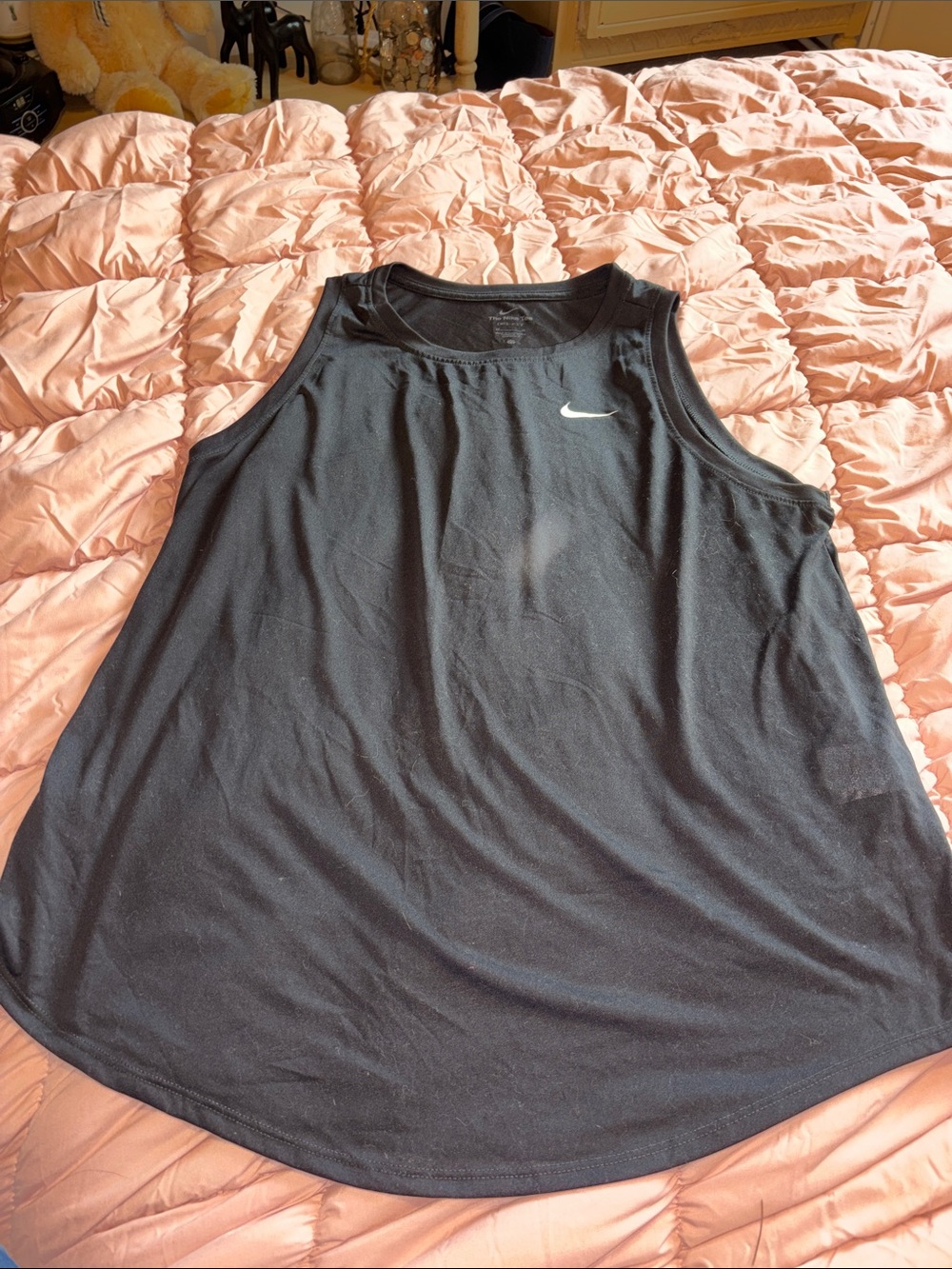 Women’s Nike Tank Top 2X Athletic Shirt Black Plus Size Top Workout